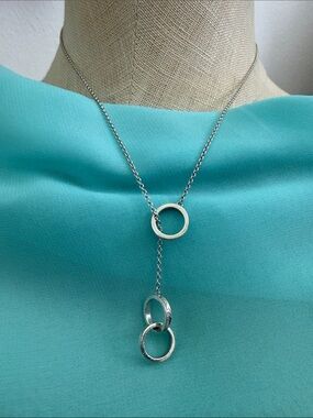 1837 Tiffany & Co. Interlocking Rings Lariat Necklace